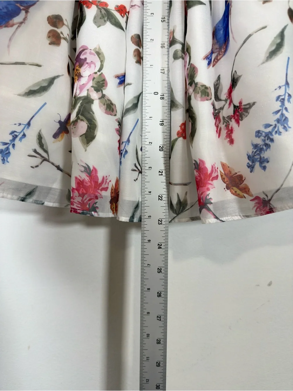 Special Occasion Girls Floral Bird Fit & Flare Dress Size 4 Cute Easter Church